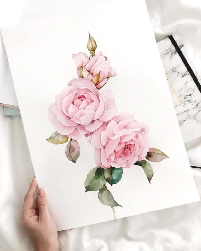 Акварельные иллюстрации с днем рождения