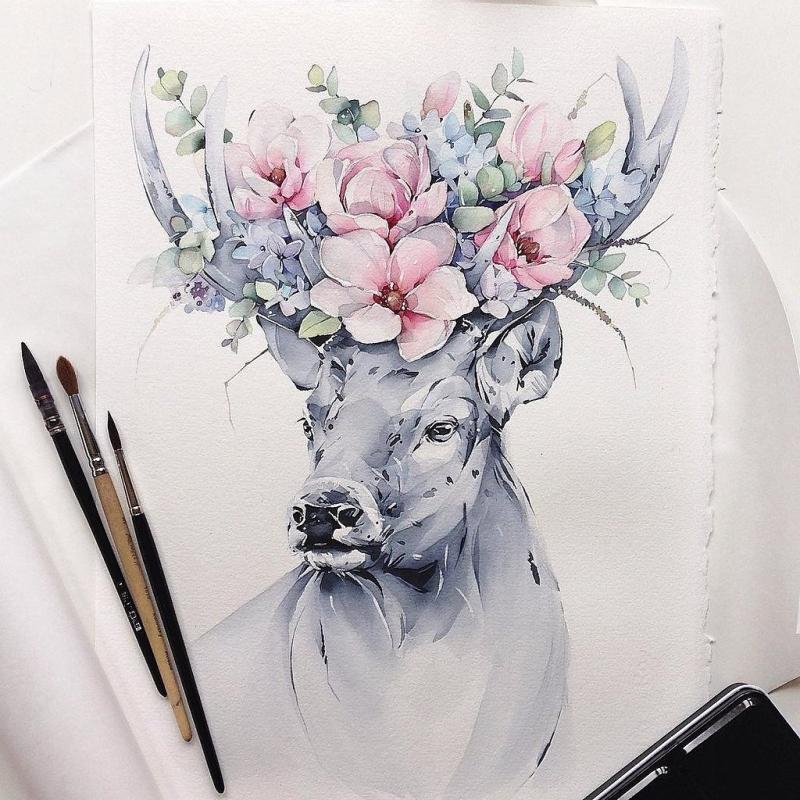 Наталья Каданцева акварель