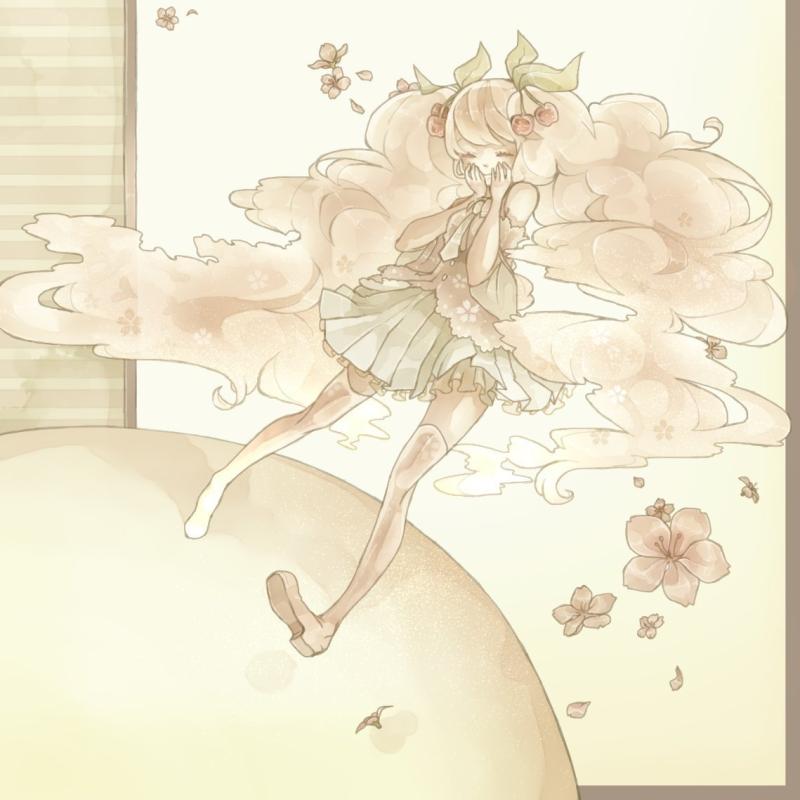 Аниме девушка пастельные тона