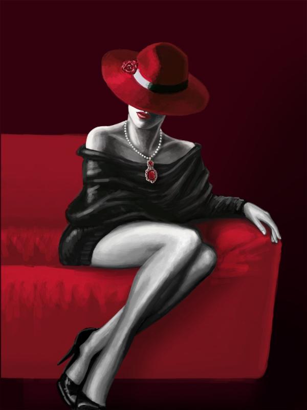 Алмазная мозаика незнакомка