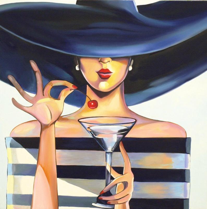 Женщина в шляпе рисунок