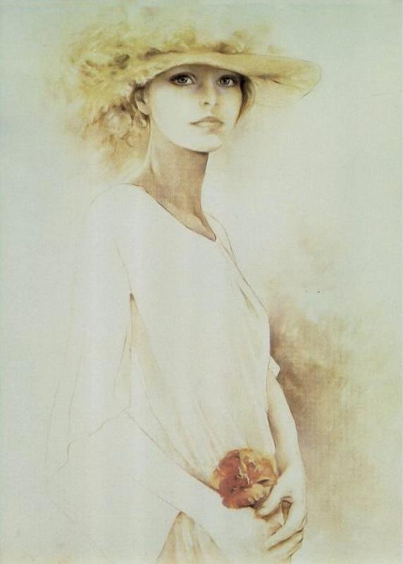 Рисунок незнакомки в ресторане