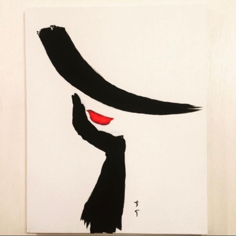 Картина девушка в шляпе