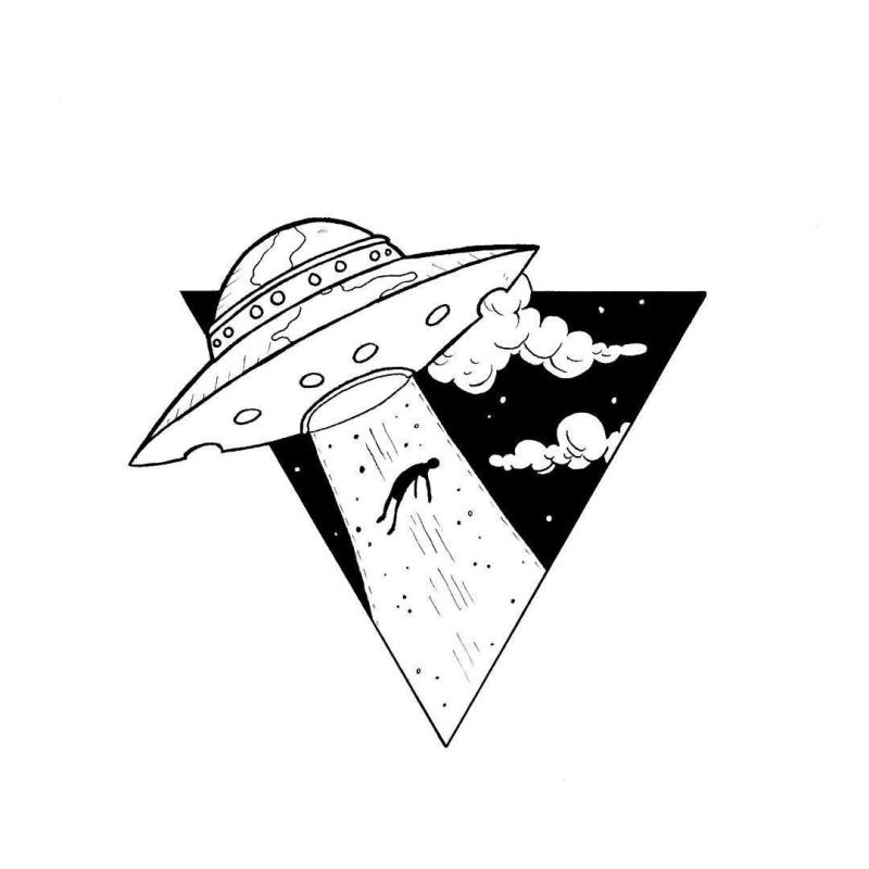 НЛО наклейка