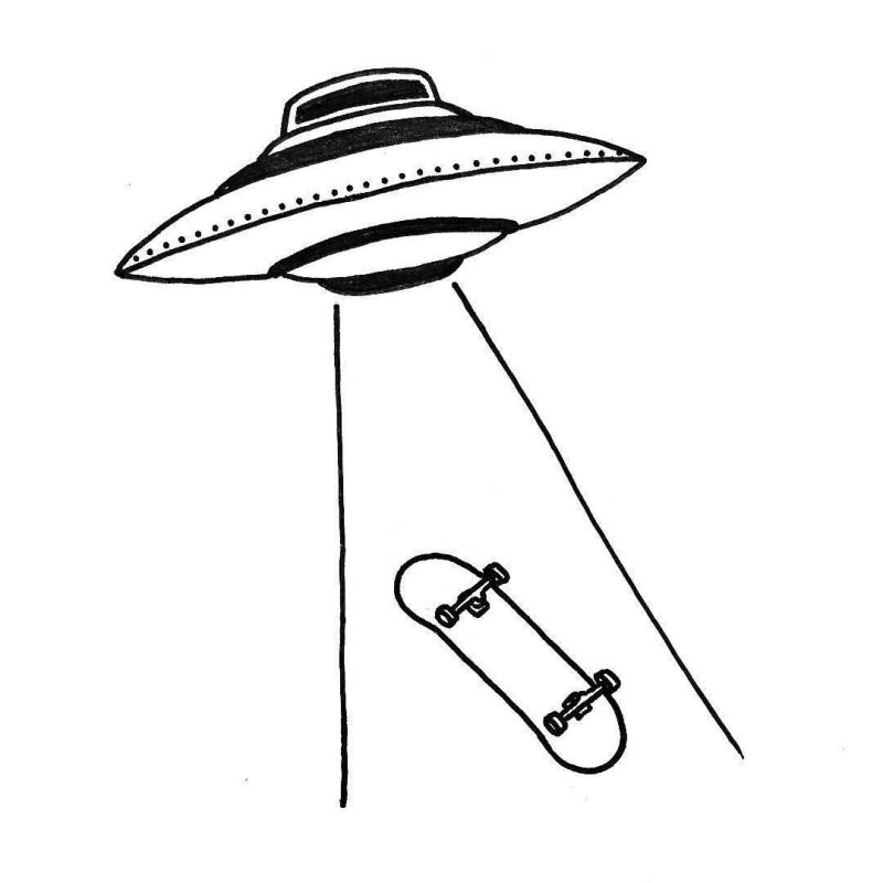 Летающая тарелка эскиз