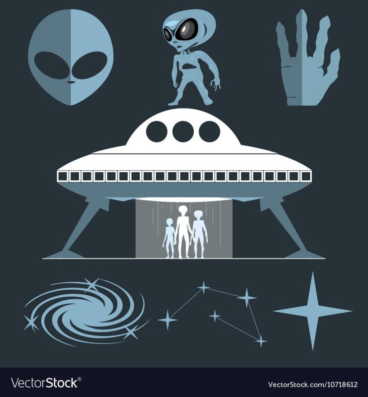 Летающая тарелка силуэт