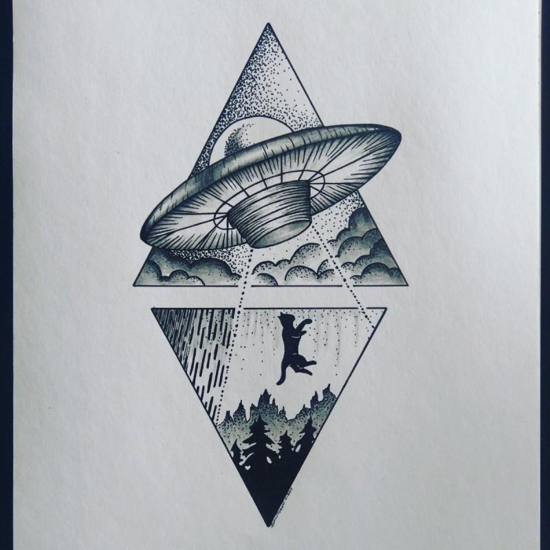 НЛО тату арт