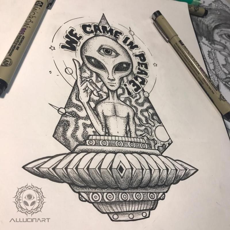 НЛО карандашом