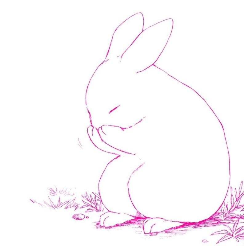 Кролик раскраска