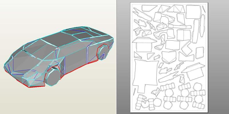 Машина в угловой перспективе
