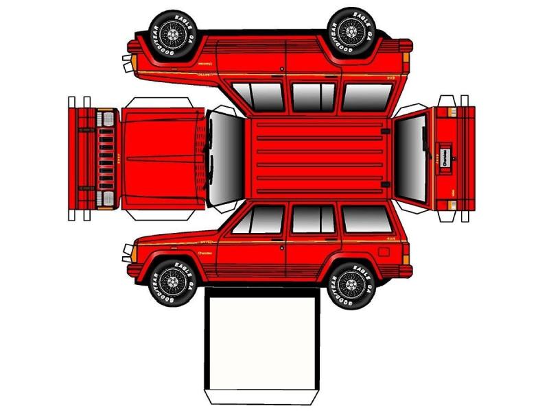 Джип Чероки развертка