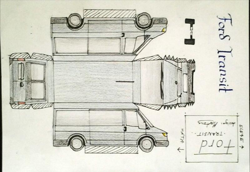 Форд Транзит развертка