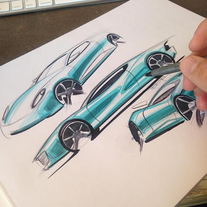 Чертеж Ауди р8