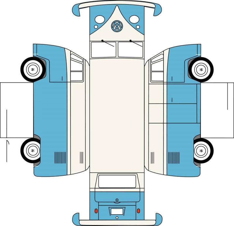 Машинка из картона