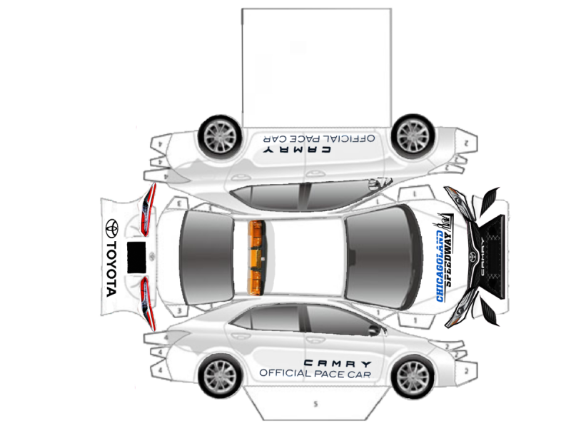 Модель машины из бумаги схема печать