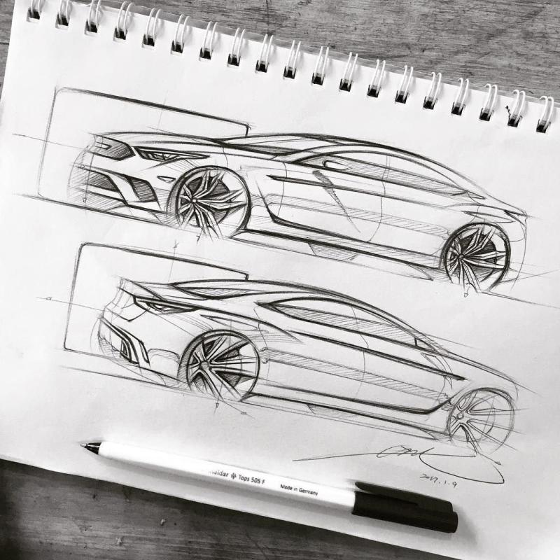 Автомобиль рисунок скетч