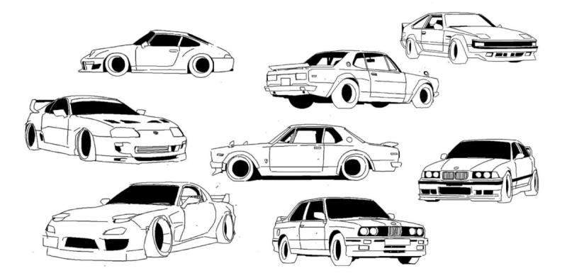 Объемная машина рисунок73