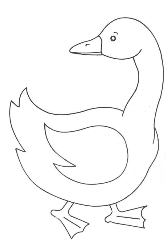 Утка лалафан раскраска