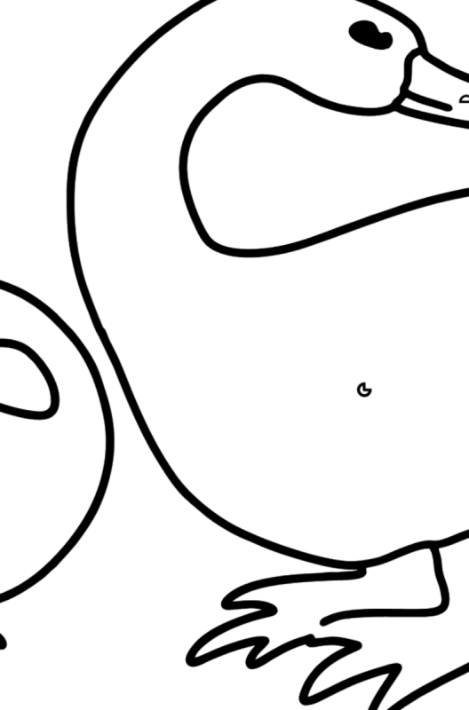 Утка болтушка рисунок