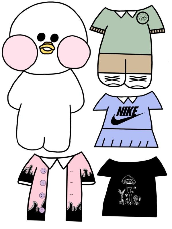 Одежда для бумажной утки