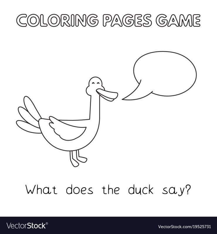 Раскраска уточка Love Fan