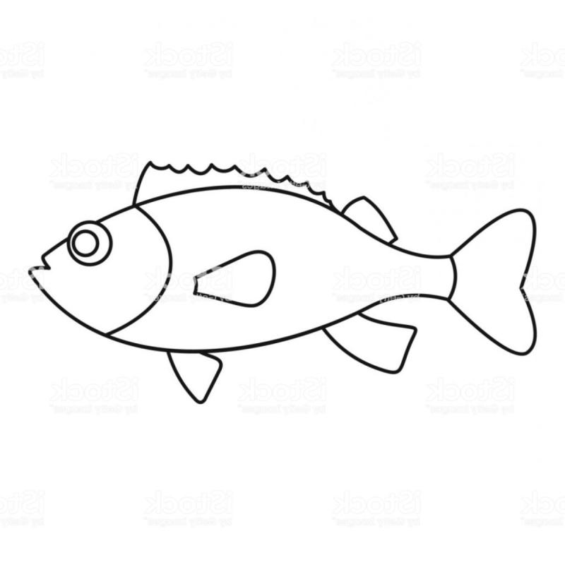 Рыба с открытым ртом вектор