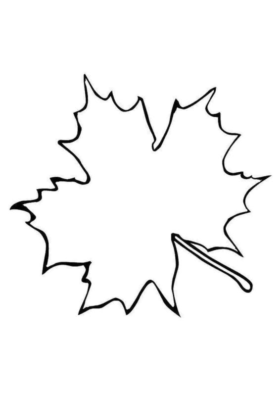 Листья трафарет для вырезания