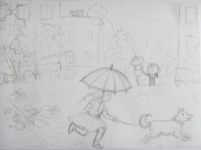 Рисование карандашом природа