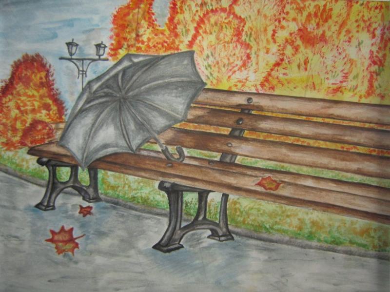 Осень карандашом