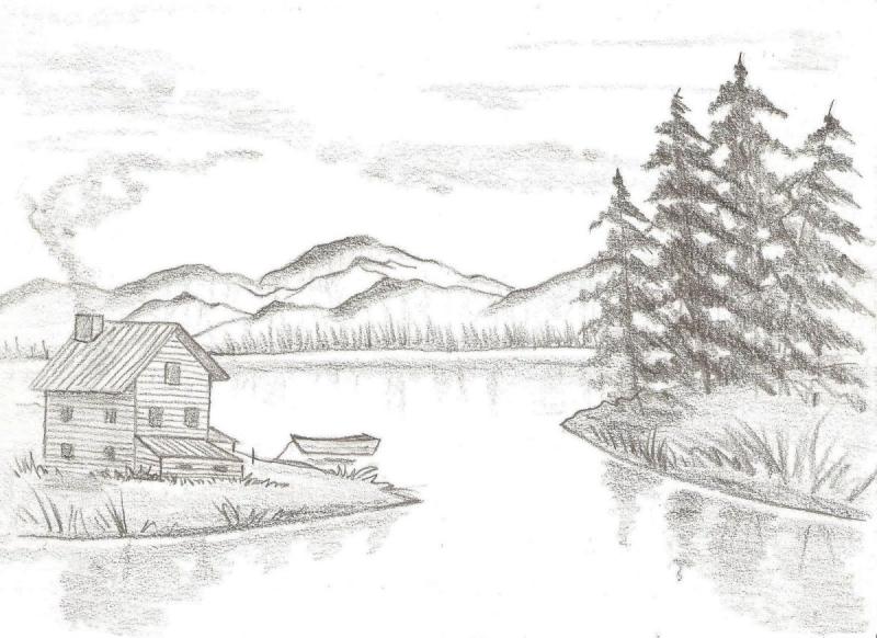 Зима в парке раскраска