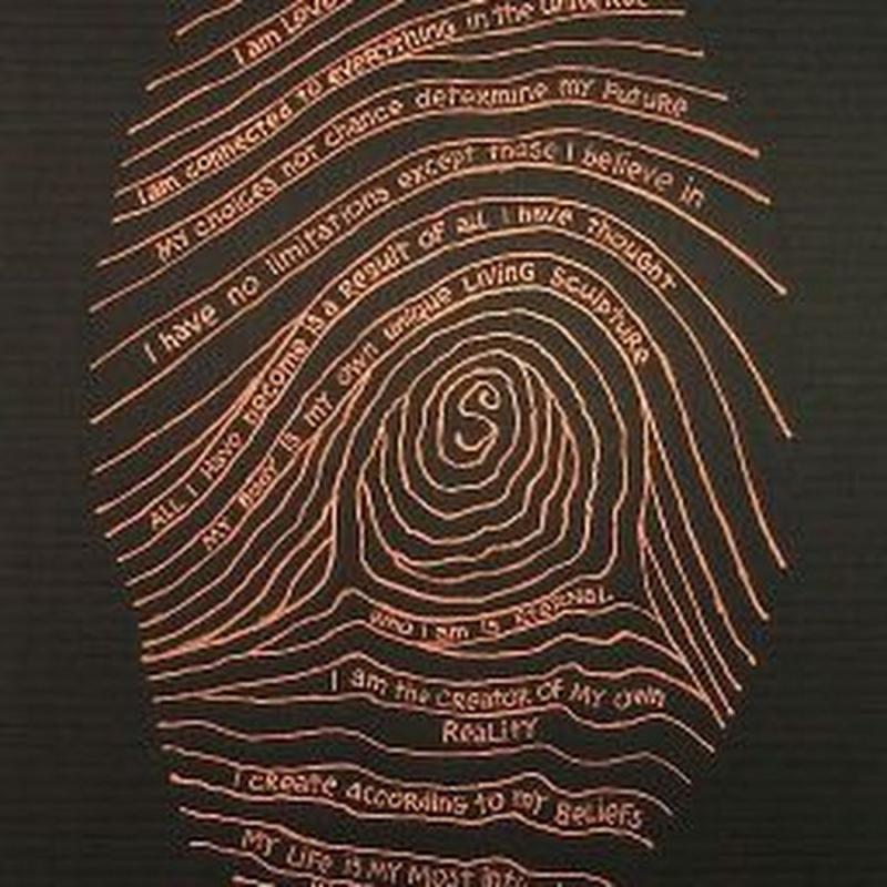 Картина отпечаток пальца