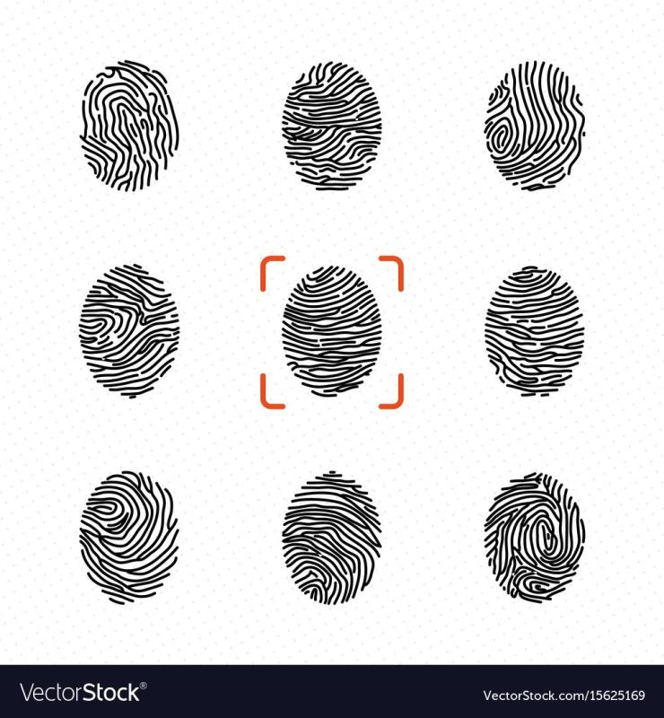 Найди одинаковые Отпечатки пальцев