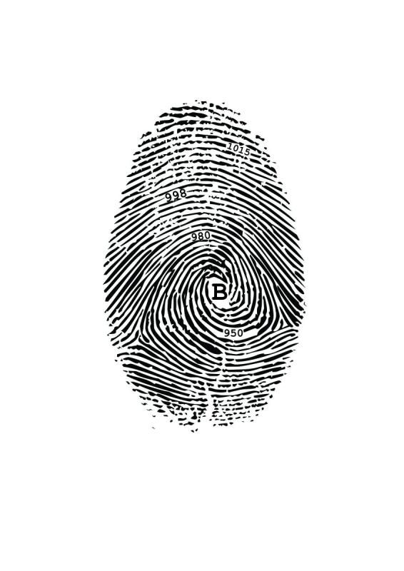 Обои отпечаток пальца