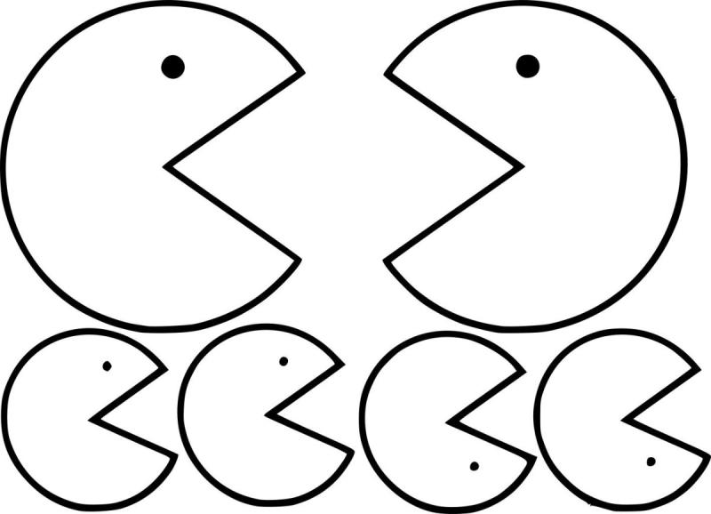 Раскраска ПАКМАНА