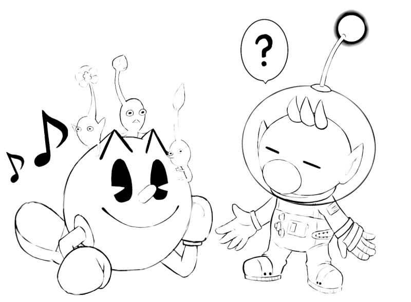 Пакман трафарет