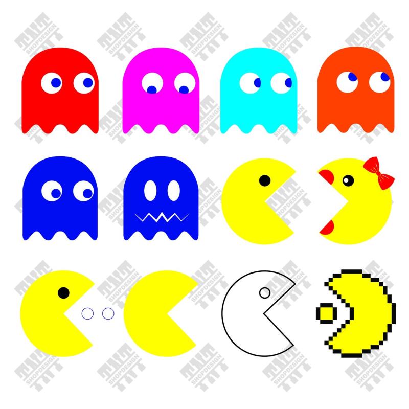 Pacman караоке раскраска для детей