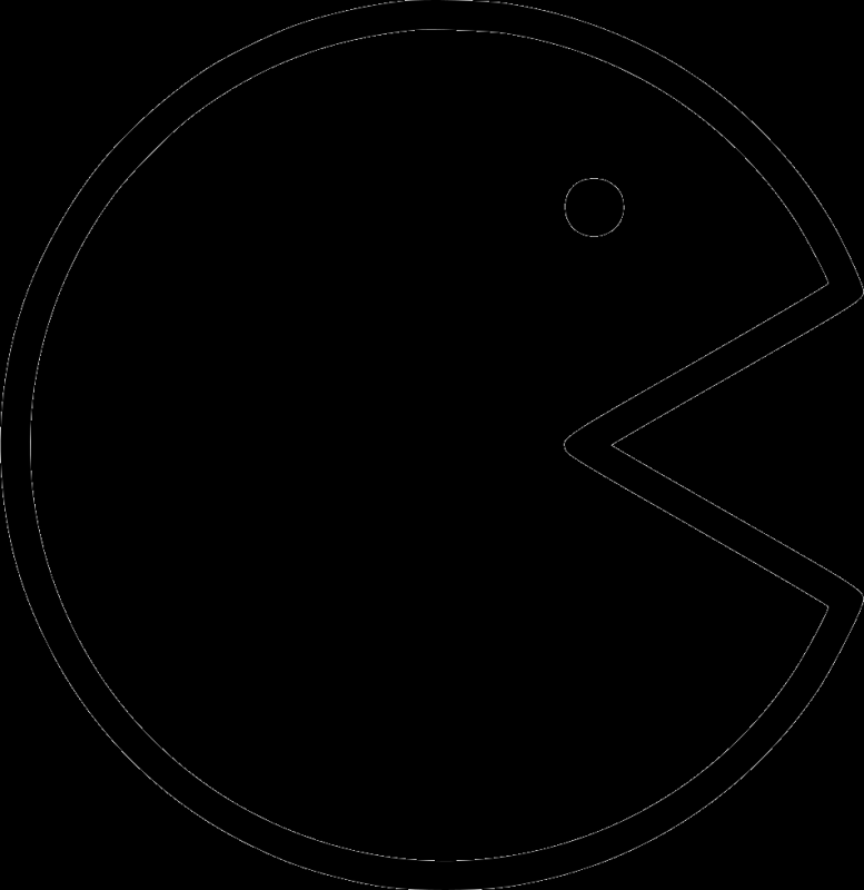 Раскраска Пакман в мире приведений