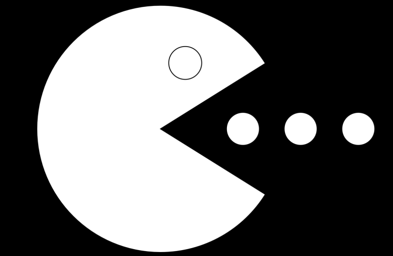 Пэкмэн раскраска