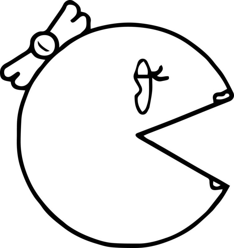 Бойфренд разукрашки из Пакмен