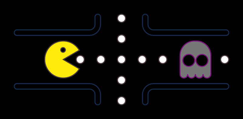 Pac man раскраска