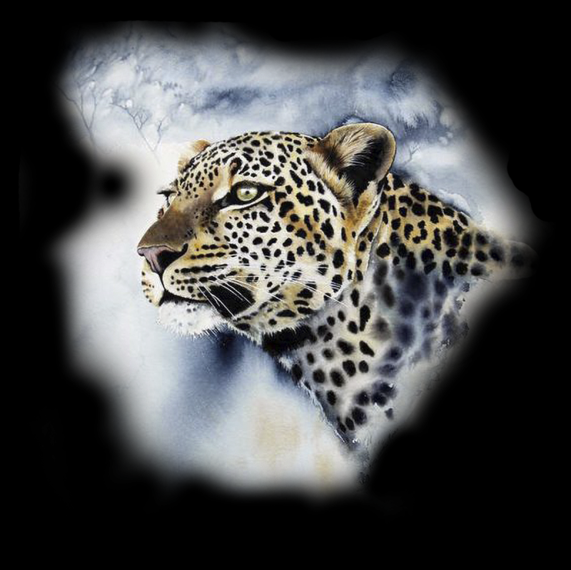 Леопард рисунок карандашом для срисовки