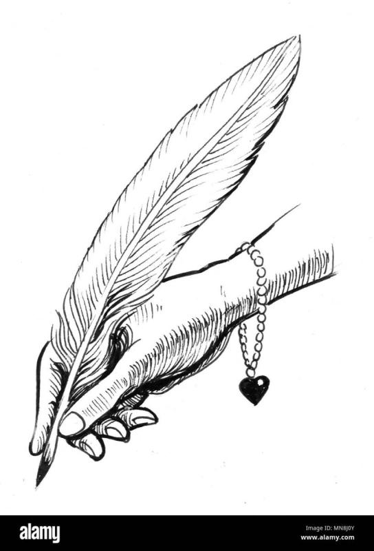 Перо скетч Винтаж