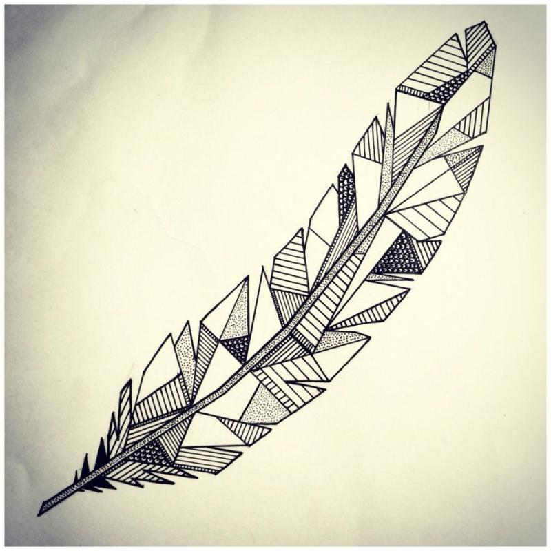 Стилизованные перья