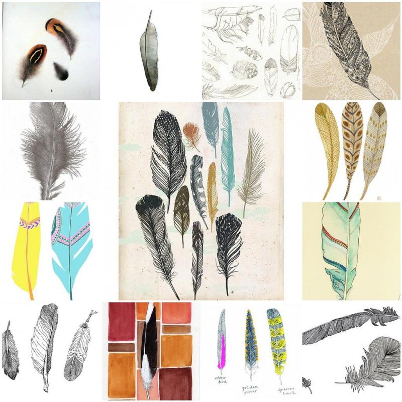 Перо скетч маркерами