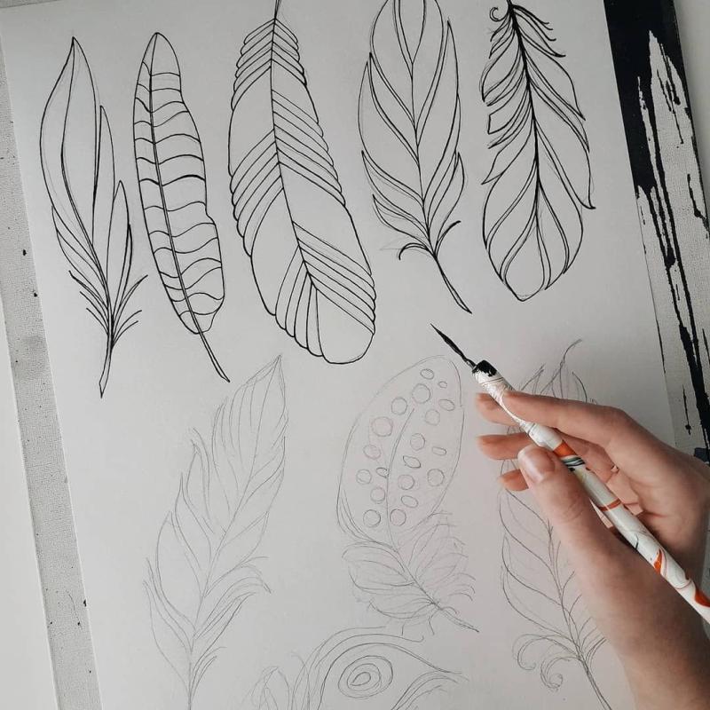 Перо для скетчбука