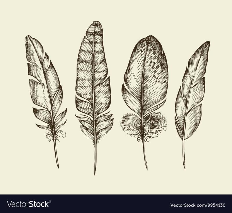 Старинное перо для рисования