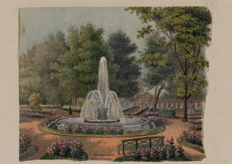Монплезир Петергоф гравюра