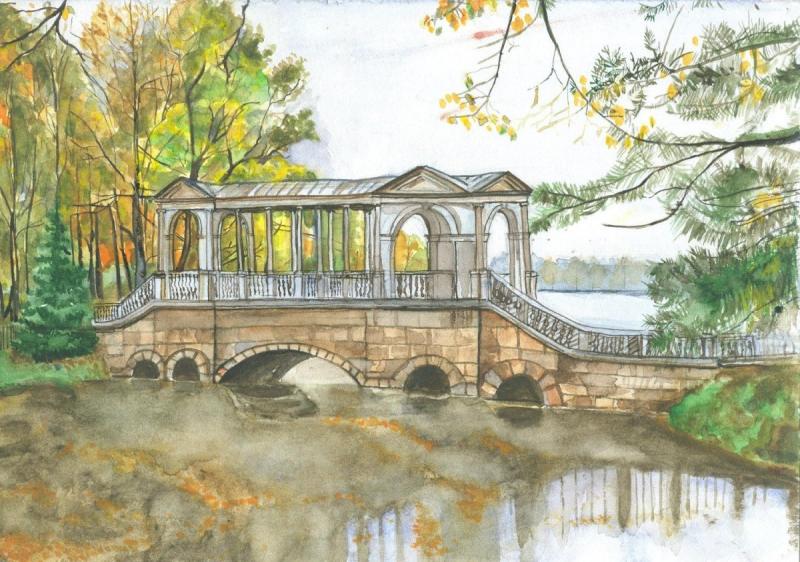 Петергоф парк зима