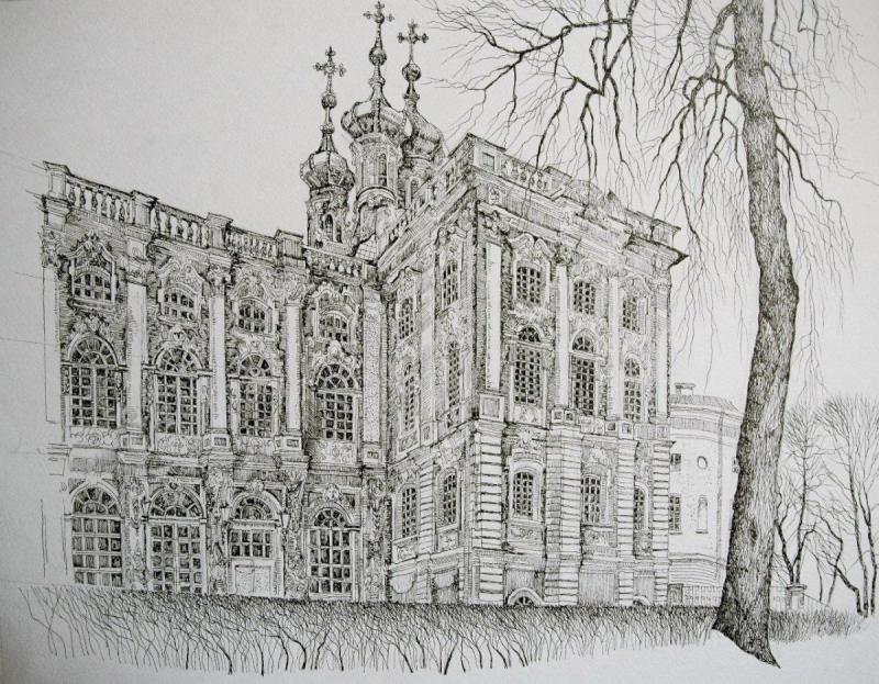 Пушкин Царское село зарисовки