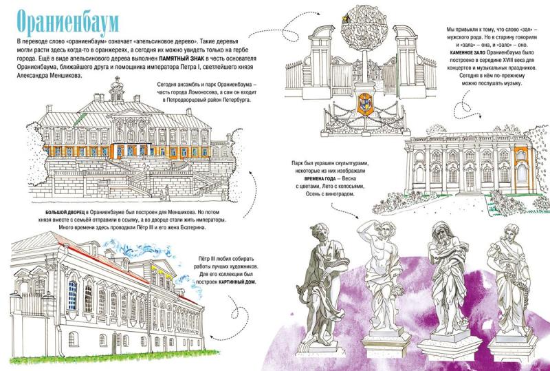 Усадьбы и парки Санкт-Петербурга. Раскраска-путеводитель